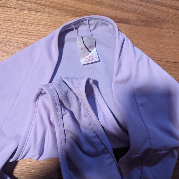 Lilac Purple Bikini Swim Bottom Cheeky Xhilaration 2X - Picture 4 of 5